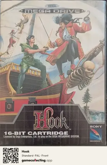 Hook Sega Mega Drive / Genesis, PAL box front