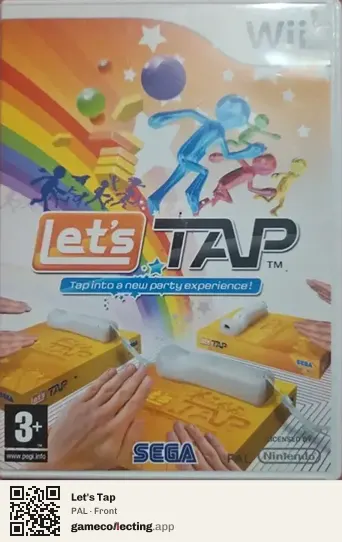 Let's Tap Nintendo Wii, PAL box front