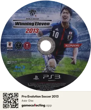 Pro Evolution Soccer 2013 PlayStation 3, Asia disc
