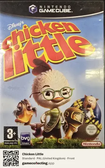 Chicken Little Nintendo GameCube, United Kingdom box front