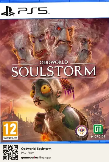 Oddworld: Soulstorm PlayStation 5, PAL box front