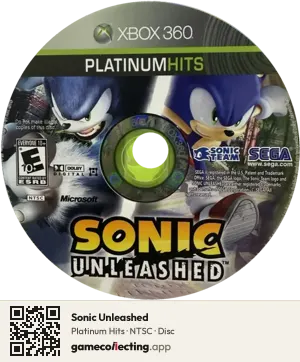 Sonic Unleashed Xbox 360, NTSC disc
