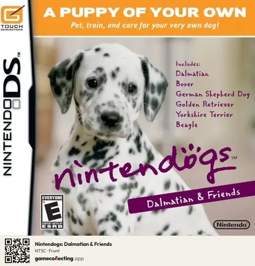Nintendogs: Dalmatian & Friends Nintendo DS, NTSC box front