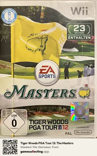 Tiger Woods PGA Tour 12: The Masters Nintendo Wii, Germany box front
