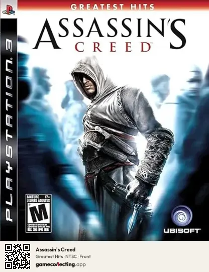 Assassin's Creed PlayStation 3, NTSC box front