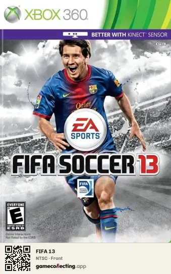 FIFA 13 Xbox 360, NTSC box front