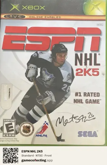 ESPN NHL 2K5 Xbox, NTSC box front