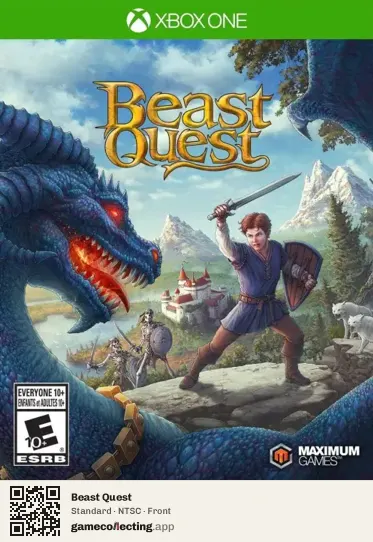 Beast Quest Xbox One, NTSC box front
