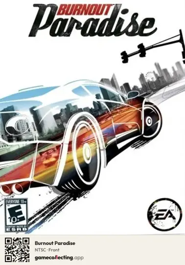 Burnout Paradise PlayStation 3, NTSC box front