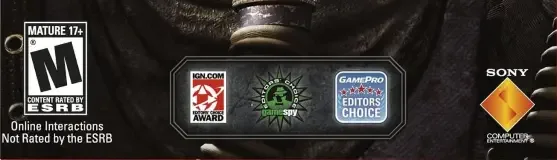 Killzone 2, the ESRB box on its front