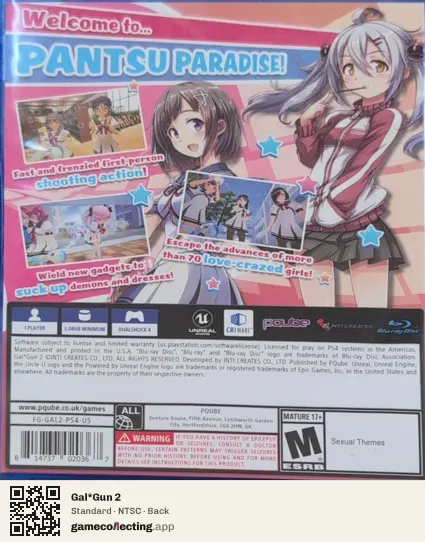 Gal*Gun 2 PlayStation 4, NTSC box back