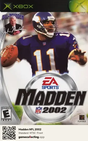Madden NFL 2002 Xbox, NTSC box front