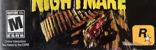 Red Dead Redemption: Undead Nightmare, the ESRB box on its front