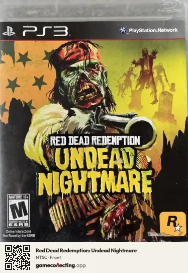 Red Dead Redemption: Undead Nightmare PlayStation 3, NTSC box front