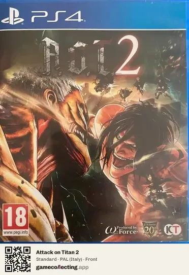 Attack on Titan 2 PlayStation 4, Italy box front