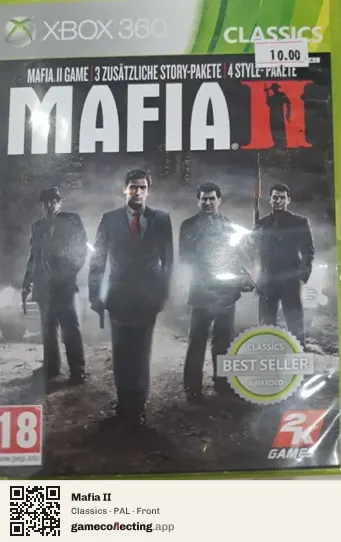 Mafia II Xbox 360, PAL box front