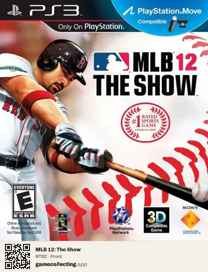 MLB 12: The Show PlayStation 3, NTSC box front