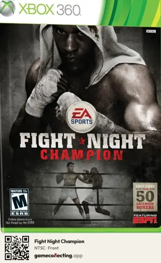 Fight Night Champion Xbox 360, NTSC box front