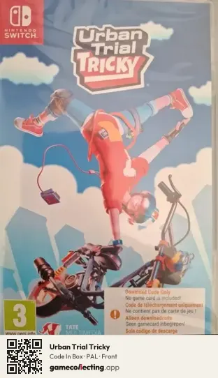 Urban Trial Tricky Nintendo Switch, PAL box front