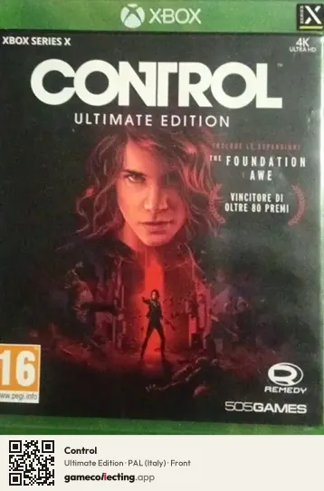 Control Xbox Series X, Italy box front