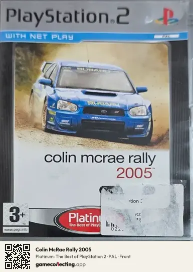 Colin McRae Rally 2005 PlayStation 2, PAL box front