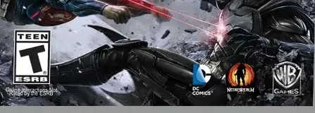 Injustice: Gods Among Us, the ESRB box on its front