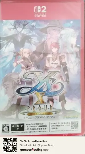 Ys X: Proud Nordics Nintendo Switch 2, Japan box front