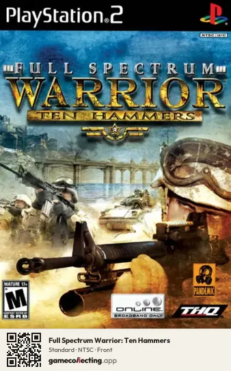 Full Spectrum Warrior: Ten Hammers PlayStation 2, NTSC box front