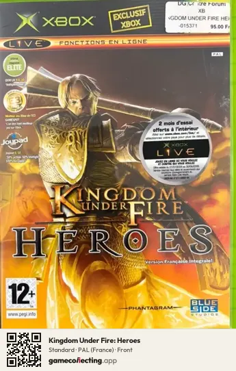 Kingdom Under Fire: Heroes Xbox, France box front