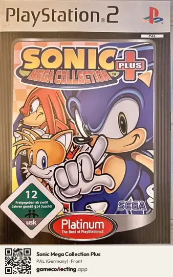 Sonic Mega Collection Plus PlayStation 2, Germany box front