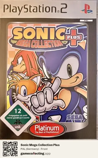 Sonic Mega Collection Plus PlayStation 2, Germany box front