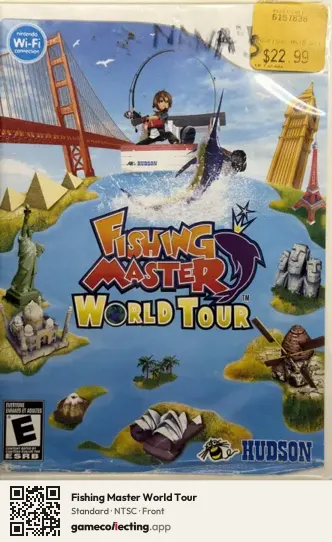 Fishing Master World Tour Nintendo Wii, NTSC box front