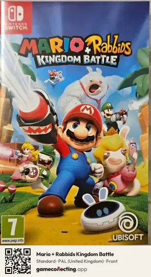 Mario + Rabbids Kingdom Battle Nintendo Switch, United Kingdom box front