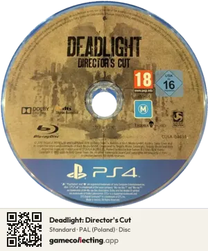 Deadlight: Director's Cut PlayStation 4, PAL disc