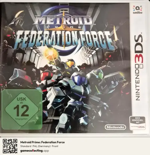 Metroid Prime: Federation Force Nintendo 3DS, Germany box front
