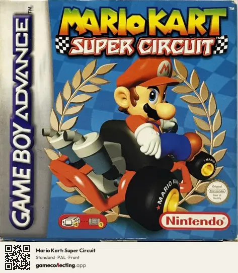 Mario Kart: Super Circuit Game Boy Advance, PAL box front