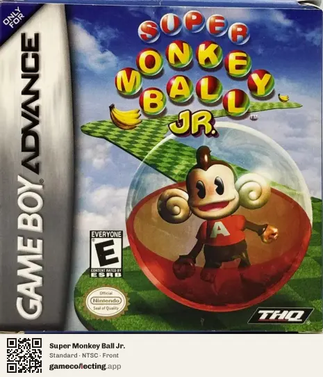 Super Monkey Ball Jr. Game Boy Advance, NTSC box front