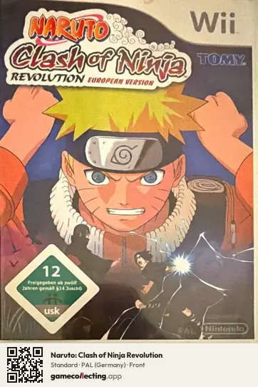 Naruto: Clash of Ninja Revolution Nintendo Wii, Germany box front