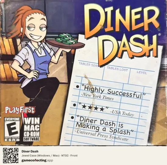 Diner Dash Computer, NTSC box front