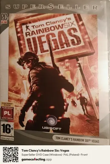 Tom Clancy's Rainbow Six: Vegas Computer, Poland box front
