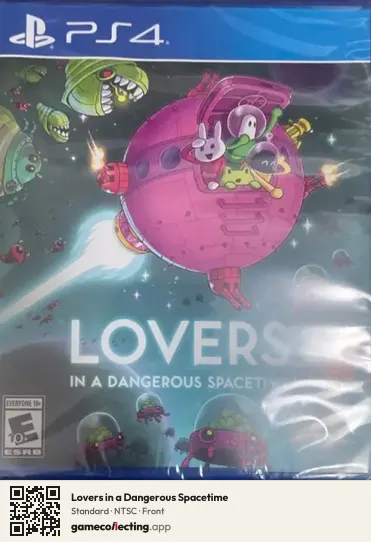 Lovers in a Dangerous Spacetime PlayStation 4, NTSC box front