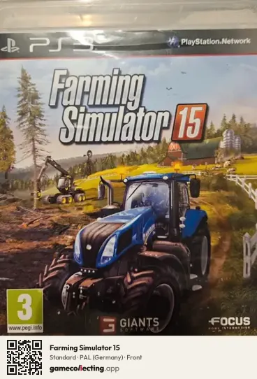 Farming Simulator 15 PlayStation 3, Germany box front