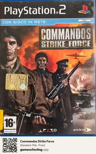 Commandos Strike Force PlayStation 2, PAL box front