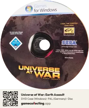 Universe at War: Earth Assault Computer, PAL disc