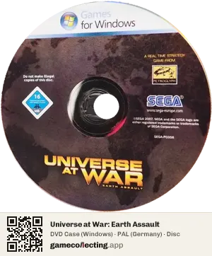 Universe at War: Earth Assault Computer, PAL disc