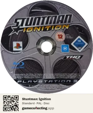 Stuntman: Ignition PlayStation 3, PAL disc