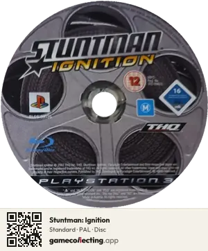 Stuntman: Ignition PlayStation 3, PAL disc