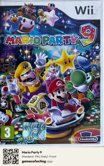 Mario Party 9 Nintendo Wii, Italy box front