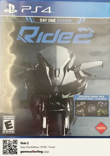 Ride 2 PlayStation 4, NTSC box front