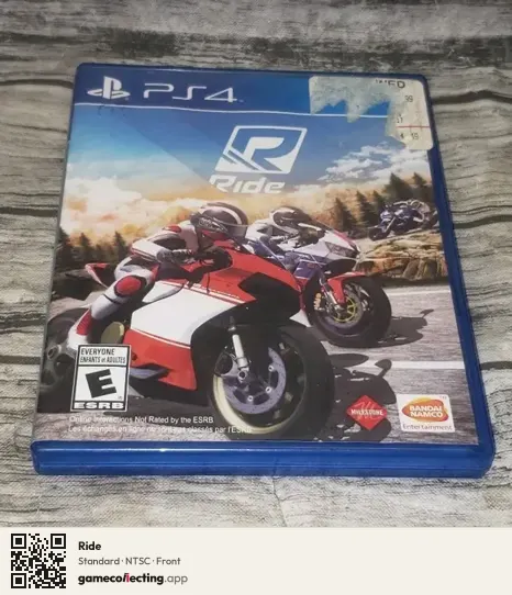 Ride PlayStation 4, NTSC box front